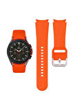 Samsung Galaxy Watch 7 40 mm Watch 7 44 mm Watch 7 FE 40 mm ile Uyumlu Kavisli Silikon Kordon