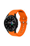 Samsung Galaxy Watch 7 40 mm Watch 7 44 mm Watch 7 FE 40 mm ile Uyumlu Kavisli Silikon Kordon