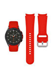 Samsung Galaxy Watch 7 40 mm Watch 7 44 mm Watch 7 FE 40 mm ile Uyumlu Kavisli Silikon Kordon