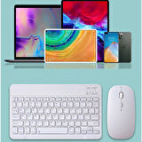Samsung Galaxy Tab S9 X710 11'' İle Uyumlu Bluetooth Özellikli Klavye Mouse Set