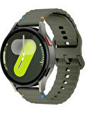 Amazfit GTR 2 GTR 2e GTR 47mm İle Uyumlu 22mm Kordon Dalgalı Dikiş Detaylı Silikon Saat Kordonu