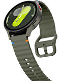 Amazfit GTR 2 GTR 2e GTR 47mm İle Uyumlu 22mm Kordon Dalgalı Dikiş Detaylı Silikon Saat Kordonu
