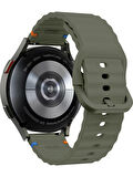 Amazfit GTR 2 GTR 2e GTR 47mm İle Uyumlu 22mm Kordon Dalgalı Dikiş Detaylı Silikon Saat Kordonu
