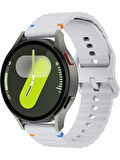 Amazfit GTR 2 GTR 2e GTR 47mm İle Uyumlu 22mm Kordon Dalgalı Dikiş Detaylı Silikon Saat Kordonu