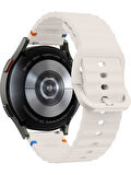 Honor Magic/ Watch 2 Sport 46 mm/Honor Watch G ile uyumlu Dalgalı Dikiş Detaylı Silikon Saat Kordonu