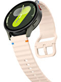 Honor Magic/ Watch 2 Sport 46 mm/Honor Watch G ile uyumlu Dalgalı Dikiş Detaylı Silikon Saat Kordonu