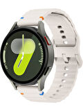 Huawei Watch GT 2 Elegant-Classic ile uyumlu 20mm Kordon Dalgalı Dikiş Detaylı Silikon Saat Kordonu