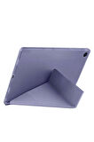 Samsung Galaxy Tab A9 Plus X210 X213 X215 X217 ile Uyumlu Üçgen Standlı Kalem Bölmeli Tablet Kılıf