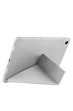 Samsung Galaxy Tab A9 Plus X210 X213 X215 X217 ile Uyumlu Üçgen Standlı Kalem Bölmeli Tablet Kılıf