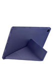 Samsung Galaxy Tab A9 Plus X210 X213 X215 X217 ile Uyumlu Üçgen Standlı Kalem Bölmeli Tablet Kılıf