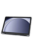 Samsung Galaxy Tab A9 Plus X210 X213 X215 X217 ile Uyumlu Üçgen Standlı Kalem Bölmeli Tablet Kılıf