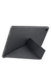 Samsung Galaxy Tab A9 Plus X210 X213 X215 X217 ile Uyumlu Üçgen Standlı Kalem Bölmeli Tablet Kılıf