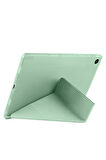Samsung Galaxy Tab A9 Plus X210 X213 X215 X217 ile Uyumlu Üçgen Standlı Kalem Bölmeli Tablet Kılıf