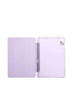 Samsung Galaxy Tab A9 Plus X210 X213 X215 X217 ile Uyumlu Üçgen Standlı Kalem Bölmeli Tablet Kılıf