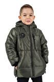 İçi Kürklü Su ve Rüzgar Geçirmez Erkek Çocuk Mont