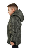 İçi Kürklü Su ve Rüzgar Geçirmez Erkek Çocuk Mont