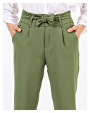 Dabıl Kumaş Düz Duble Paça Kız Çocuk Pantolon 