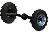 Çapa Makinası Tekerleği 400x8 Dubleks Antrac 200 Teker Takımı Cırcır Aks
