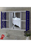 Aynalı Banyo Dolabı mavi