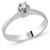 Romeo Pırlanta 0.19 Ct Tektaş Yüzük RMY204