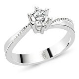 0.30 Ct Tektaş Pırlanta Yüzük  RMY508
