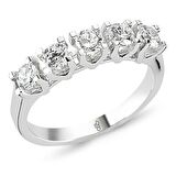 18 Ayar Altın 0.80 Ct Pırlanta Beştaş Yüzük RMY511