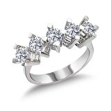 14 Ayar Altın 0.50 Ct Pırlanta Beştaş Yüzük RMY521