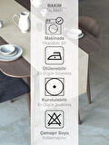 FAVOLLİ Ekru Renk Kadife Dokulu Runner Dream Series 40 X 140