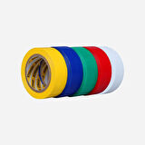 RN11R-KRSK-5 Elektrik Bandı Karışık Renkli - 0.15 mm x 19 mm x 10Y (5 Adet)