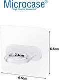 Microcase Yapışkanlı Yüzük Stili Eşya Tutucu Banyo Mutfak vb. Ürün Askılığı - ŞEFFAF AL4759 1 Adet