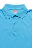 Turkuaz Kısa Kol Düz Renk Yakalı 6-17 Yaş Çocuk Okul Lakos Tişört Polo Yaka T-shirt 