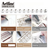 Artline | Drawing System 232 Teknik Çizim Kalemi, 0.2 mm, Siyah, Teknik ve Hassas Çizimler İçin