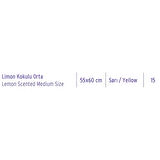 Koroplast | Ekstra Güçlü Büzgülü Çöp Torbası, Orta Boy 55x60 cm, Limon Kokulu, 15'li Paket