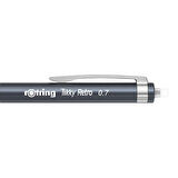 Rotring | Tikky Retro Versatil Kalem, 0.7 mm Uç, Metalik Gri, Ergonomik Tutuş