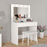  LİGHT MAKYAJ MASASI TABURELİ TAKIM