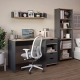 Tri̇o Ki̇taplikli Çalişma Masasi Antrasi̇t