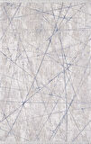 Artemis Halı Romantik 02429B Gri Mavi Çizgi Desenli Halı