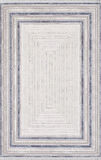 Artemis Halı Romantik 02432B Gri Mavi Çizgi Desenli Halı