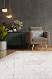 Artemis Halı Romantik 02433A Krem Bej Eskitme Desenli Halı