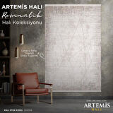 Artemis Halı Romantik 02433A Krem Bej Eskitme Desenli Halı