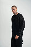Premium Kalite Bisiklet Yaka Yıkamalı SweatShirt 