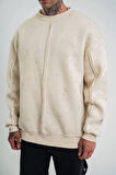 Premium Kalite Bisiklet Yaka Yıkamalı SweatShirt 