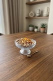 Seravina Cam Ayaklı Çerezlik Sunumluk Kahvaltılık Kase 3’lü Set 12 cm 130 ml