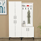 Rose-1-4 Dolaplı Ayakkabılık Vestiyer Portmanto RS01