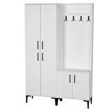 Rose-1-4 Dolaplı Ayakkabılık Vestiyer Portmanto RS01