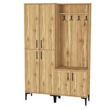 Rose-1-4 Dolaplı Ayakkabılık Vestiyer Portmanto RS04