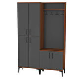 Rose-1-4 Dolaplı Ayakkabılık Vestiyer Portmanto RS07