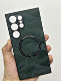 ROSE TEKNOLOJİ MAGSEFE DESTEKLİ KAMUFLAJ TASARIMLI SAMSUNG GALAXY S24 ULTRA TELEFON KILIFI