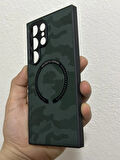 ROSE TEKNOLOJİ MAGSEFE DESTEKLİ KAMUFLAJ TASARIMLI SAMSUNG GALAXY S24 ULTRA TELEFON KILIFI