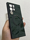 ROSE TEKNOLOJİ MAGSEFE DESTEKLİ KAMUFLAJ TASARIMLI SAMSUNG GALAXY S24 ULTRA TELEFON KILIFI